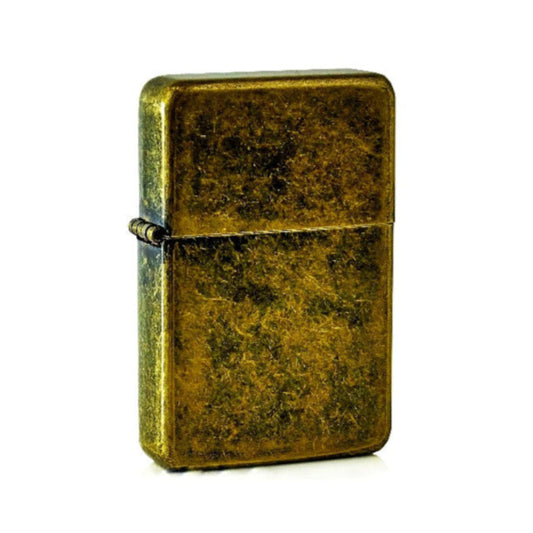 Antique Bronze lighter on a white background