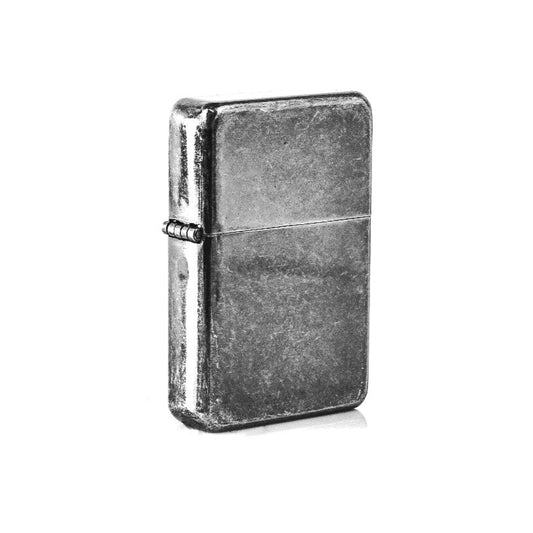 Antique Silver Metal Flip Lighter