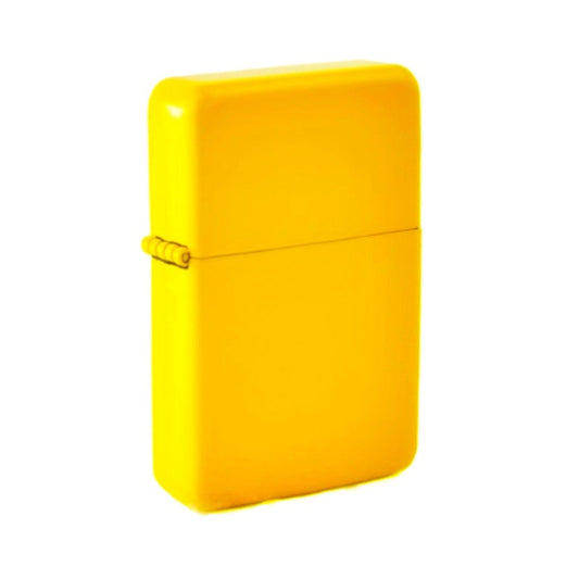 Yellow Metal Flip Lighter
