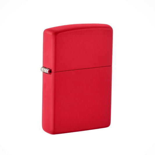 Matt Red Metal Flip Lighter