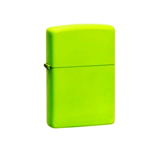 Lime Green Metal Flip Lighter