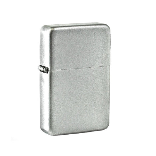 Pearl Silver Metal Flip Lighter