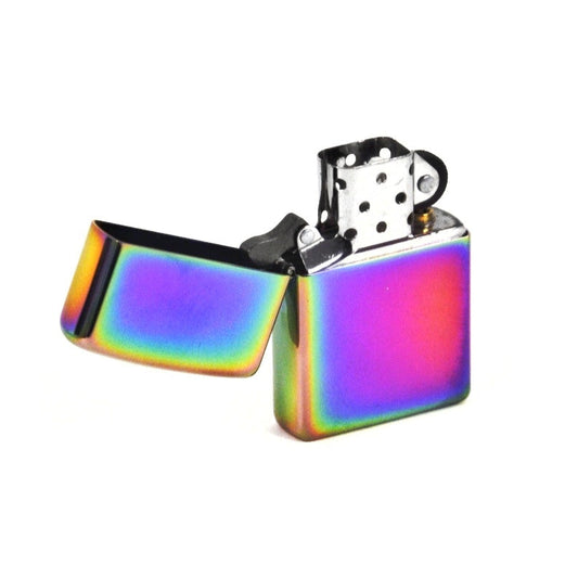 Rainbow Brass Flip Lighter