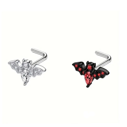 Bat L Shape Nose Studs