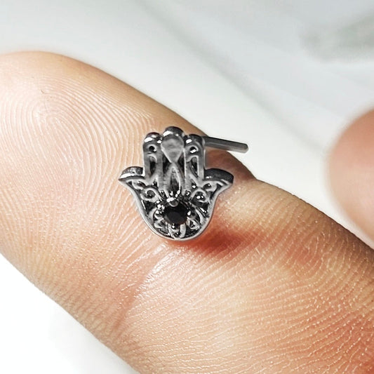 Mythischer Hand-Statement-Nasenstecker aus Silber