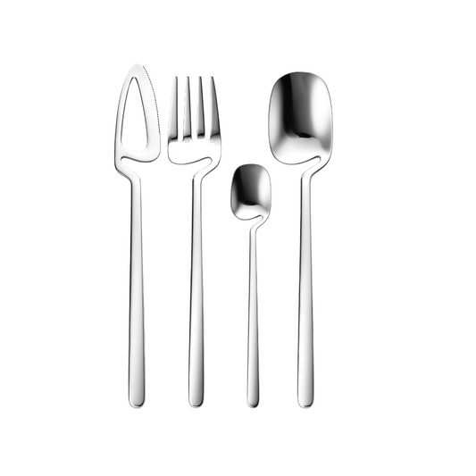 Quantum Dining Polished Silver 4pc Cutlery Set