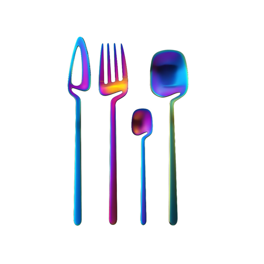 Quantum Dining 4pc Multicoloured Cutlery Set