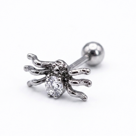 Spider Gem Ear Stud