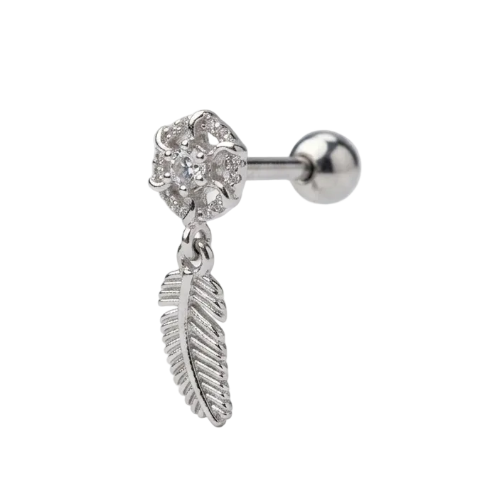 Dangle Feather Ear Stud