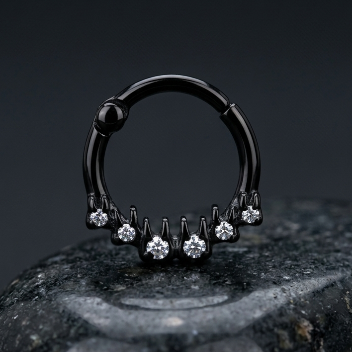 Black Melting Clicker Hoop