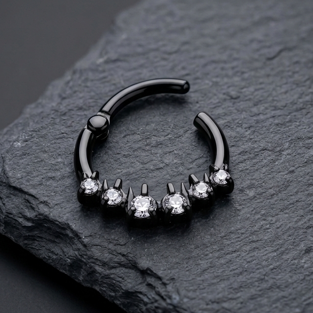 Black Melting Clicker Hoop