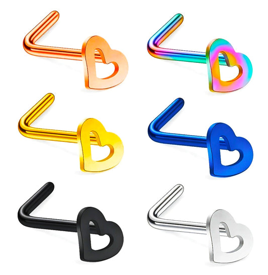 Goujons en acier inoxydable avec barre en forme de L en forme de cœur