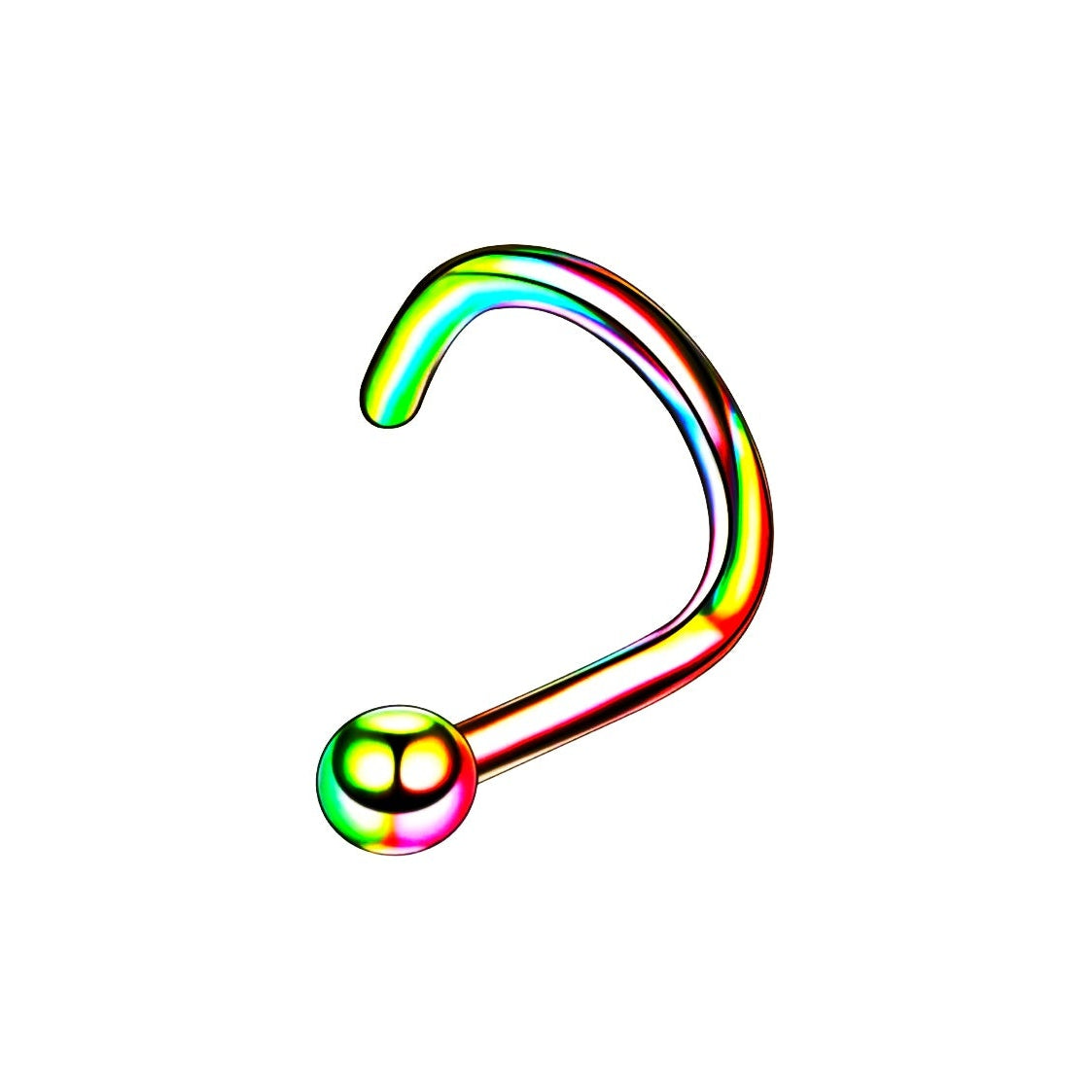 Ball End Curved Titanium Nose studs