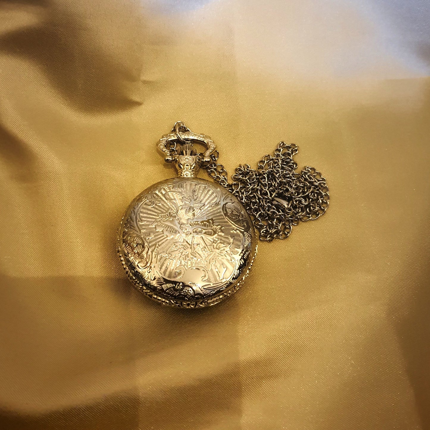 Day And Night Quartz Pocket Watch With Chain - Pretty Savage Jewellery