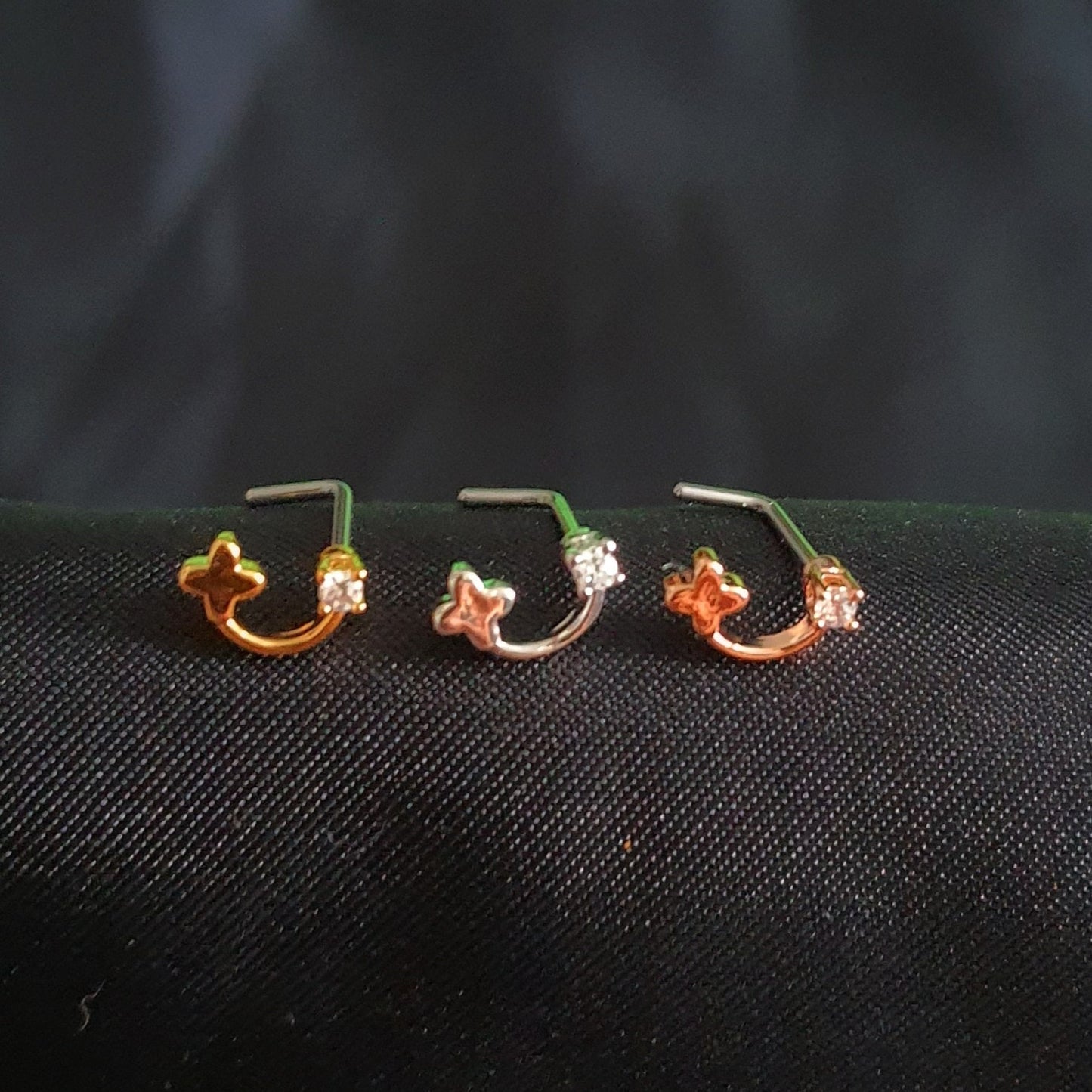 Shooting Star Nose Studs - Pretty Savage Jewellery