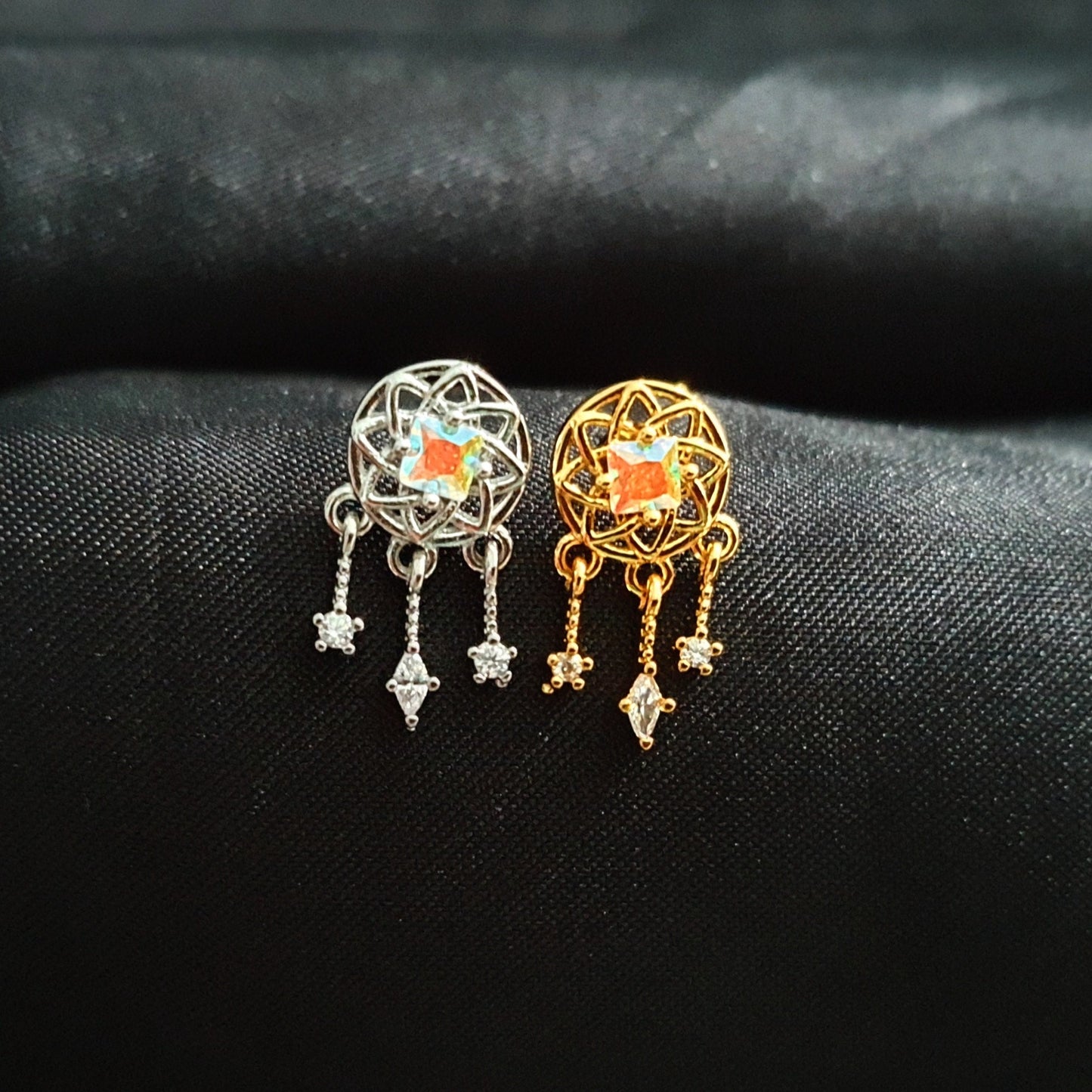 Dream Catcher Cosmos Statement Nose Studs - Pretty Savage Jewellery