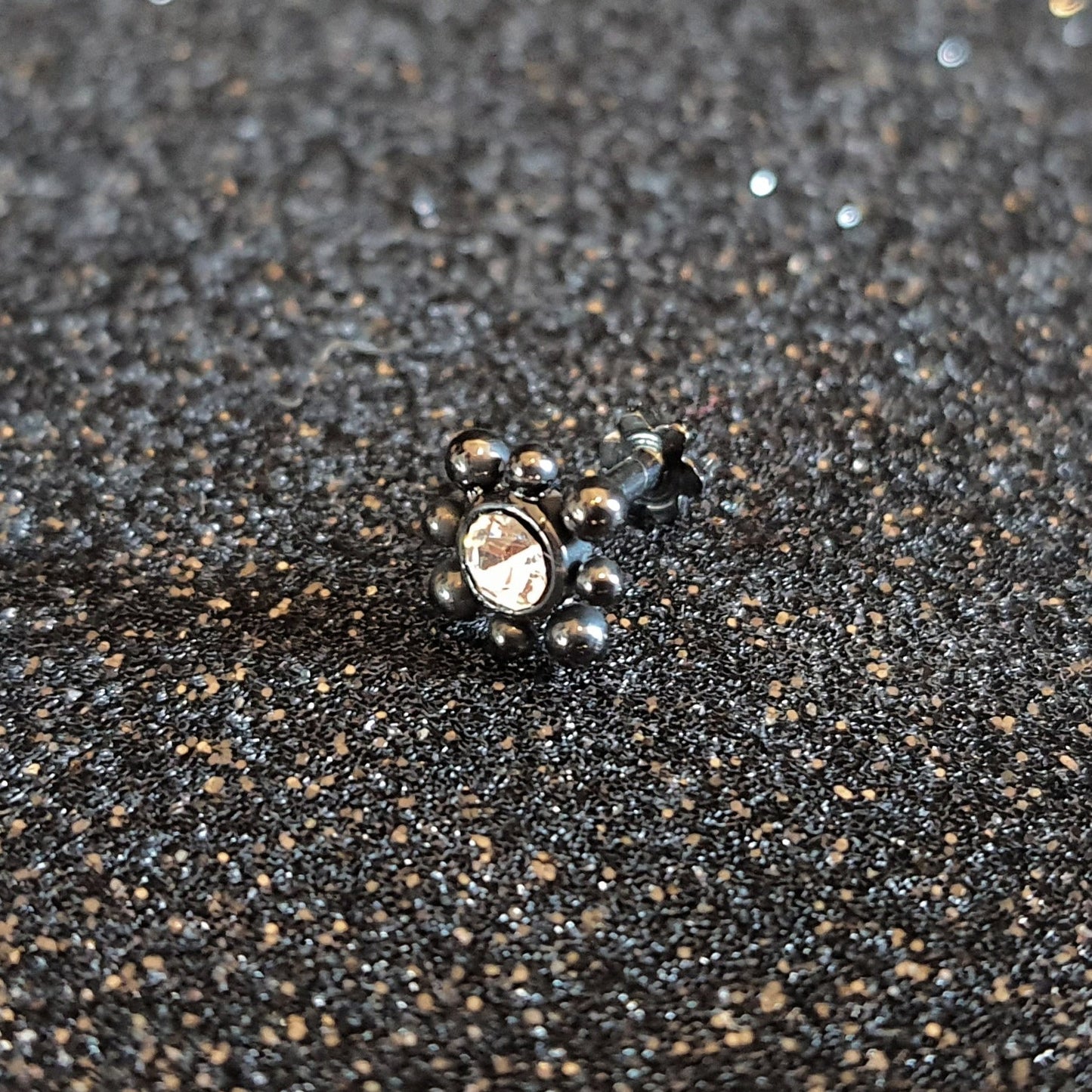 Flower Gem Threaded Labret Studs - Pretty Savage Jewellery