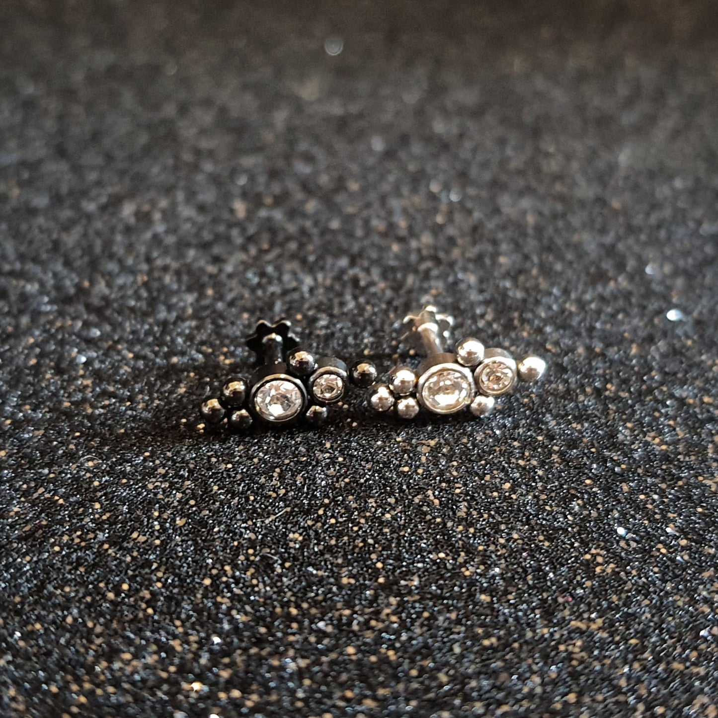 Gem CZ Threaded Labret Studs - Pretty Savage Jewellery