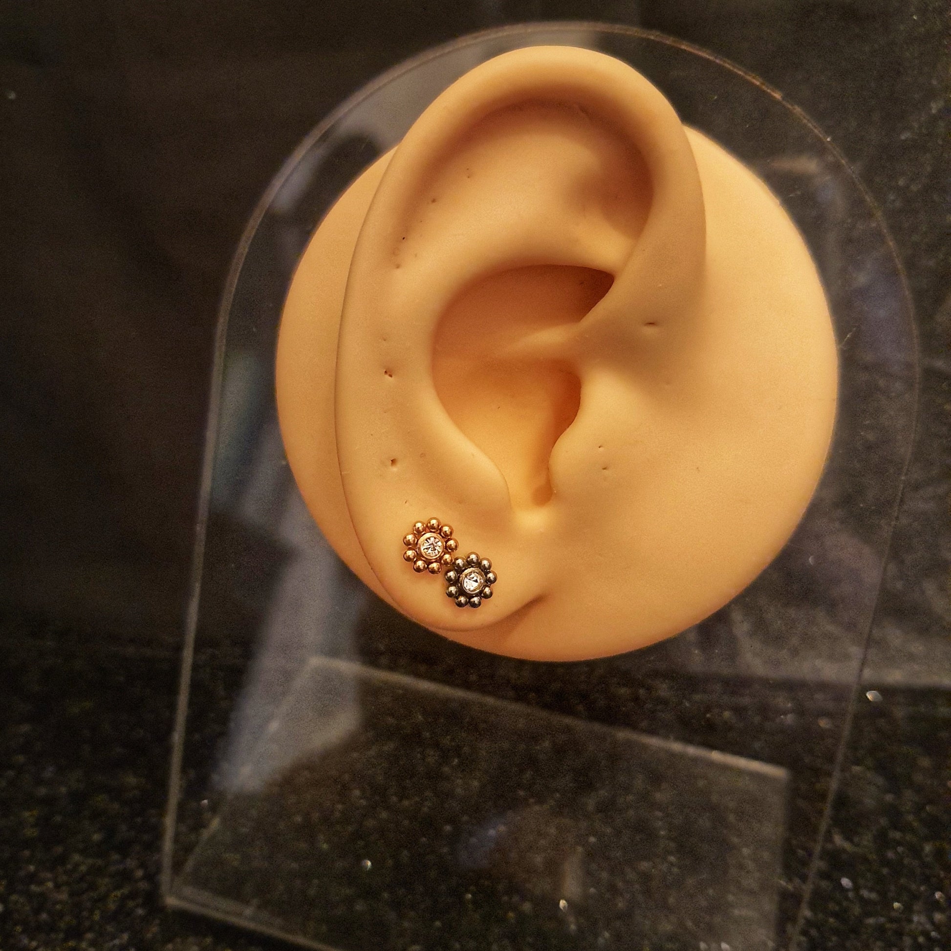 Flower Threaded Labret Studs - Pretty Savage Jewellery