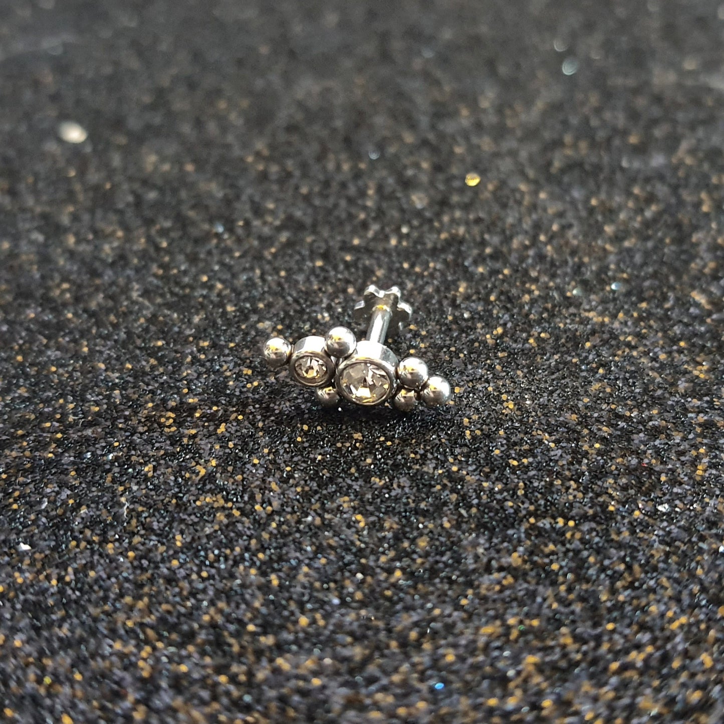 Gem CZ Threaded Labret Studs - Pretty Savage Jewellery