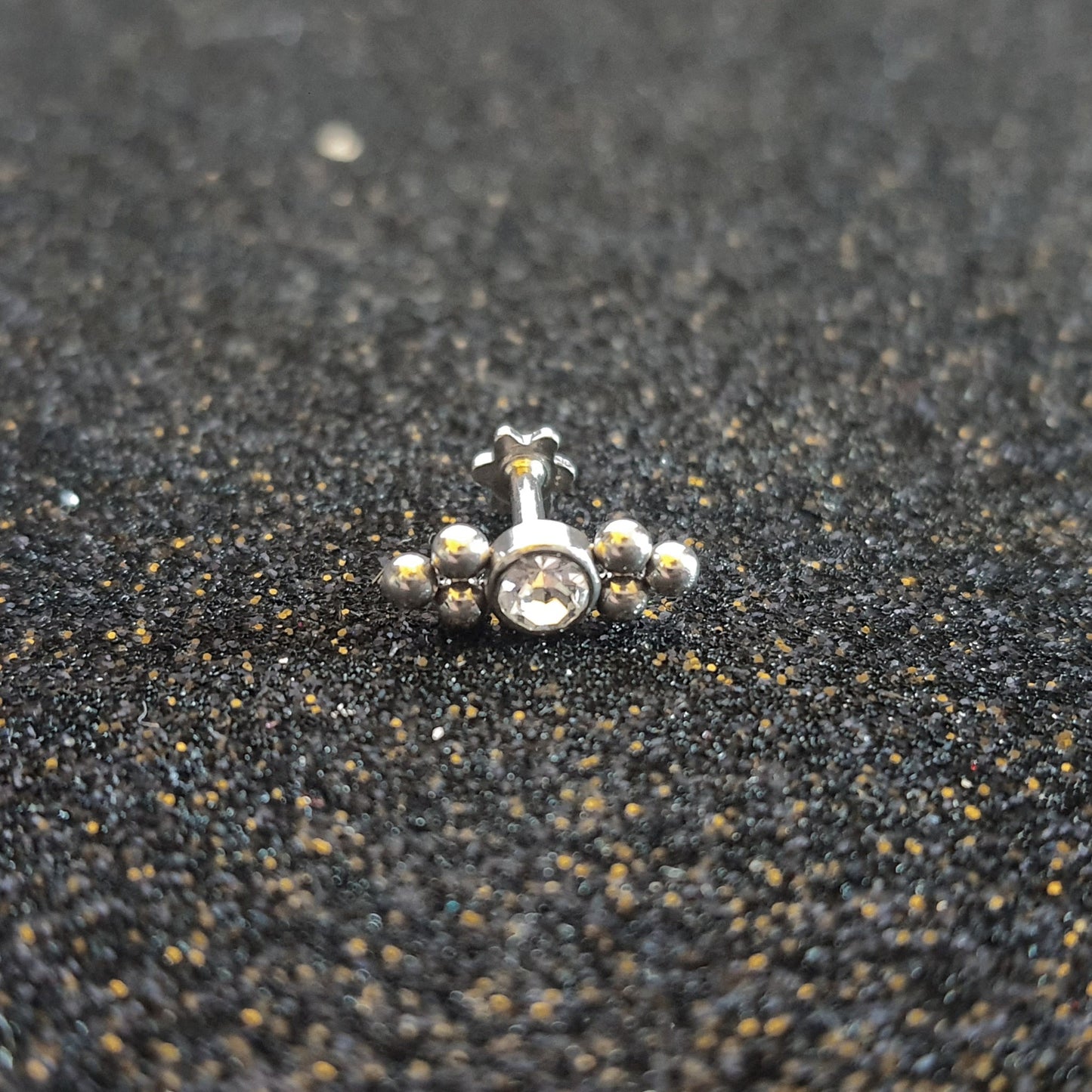 Gem Threaded Labret Studs - Pretty Savage Jewellery