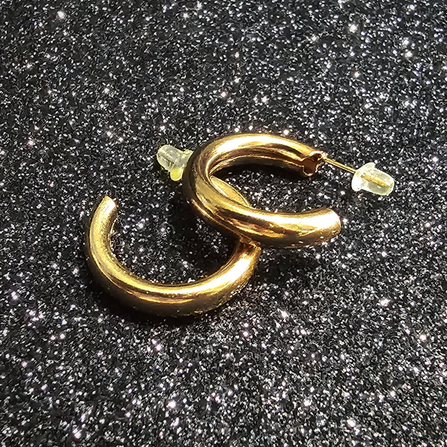 Golden Extra Chunky Hoop Earring Pair - Pretty Savage Jewellery