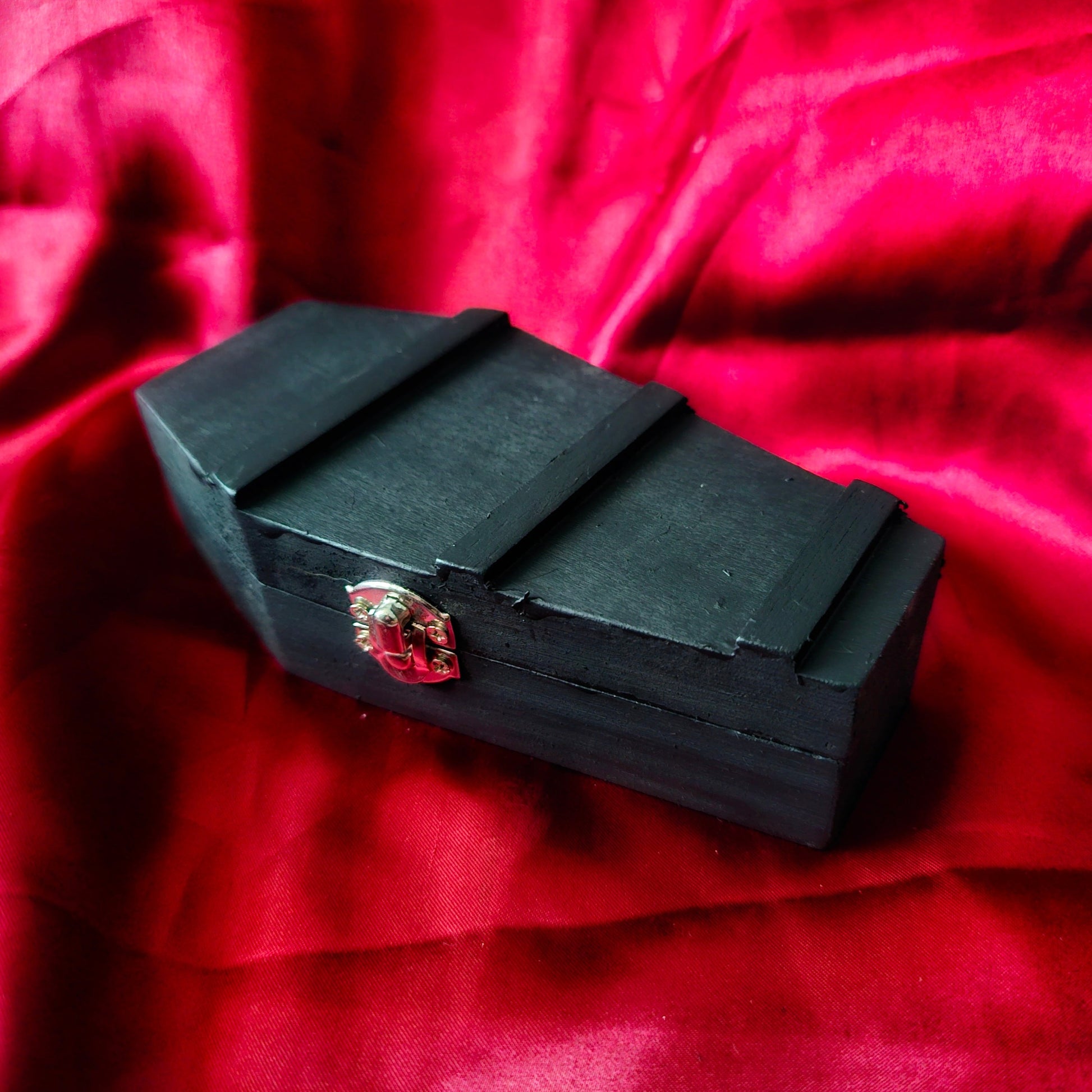 Wooden Black Coffin Gift box - Pretty Savage Jewellery