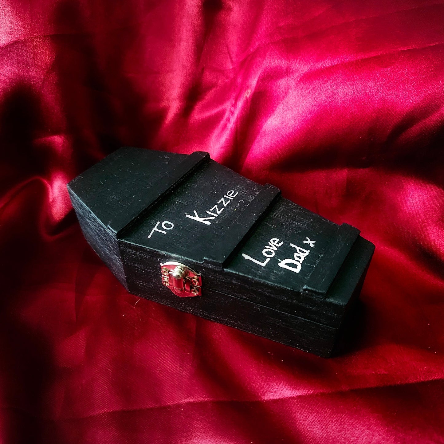 Wooden Black Coffin Gift box - Pretty Savage Jewellery