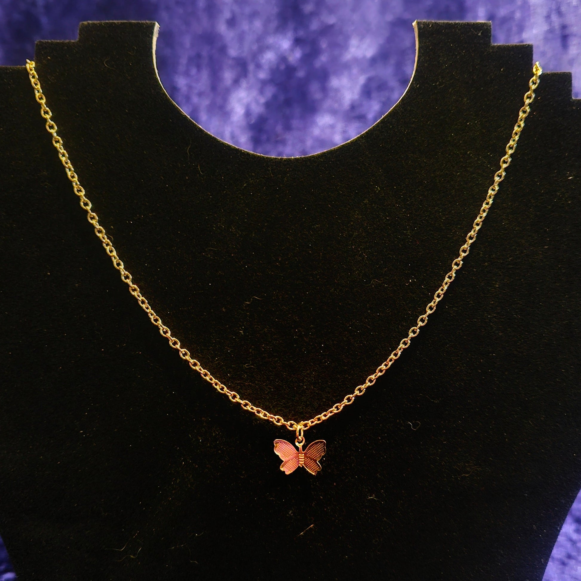 Butterfly Golden Necklace - Pretty Savage Jewellery