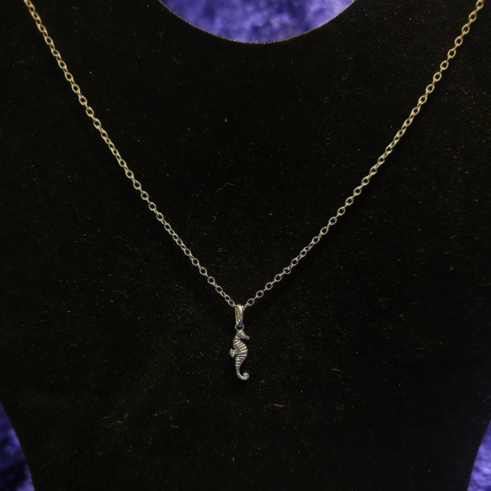 Seahorse Necklace 925 Sterling Silver Minimal Seahorse Necklace - Pretty Savage Jewellery