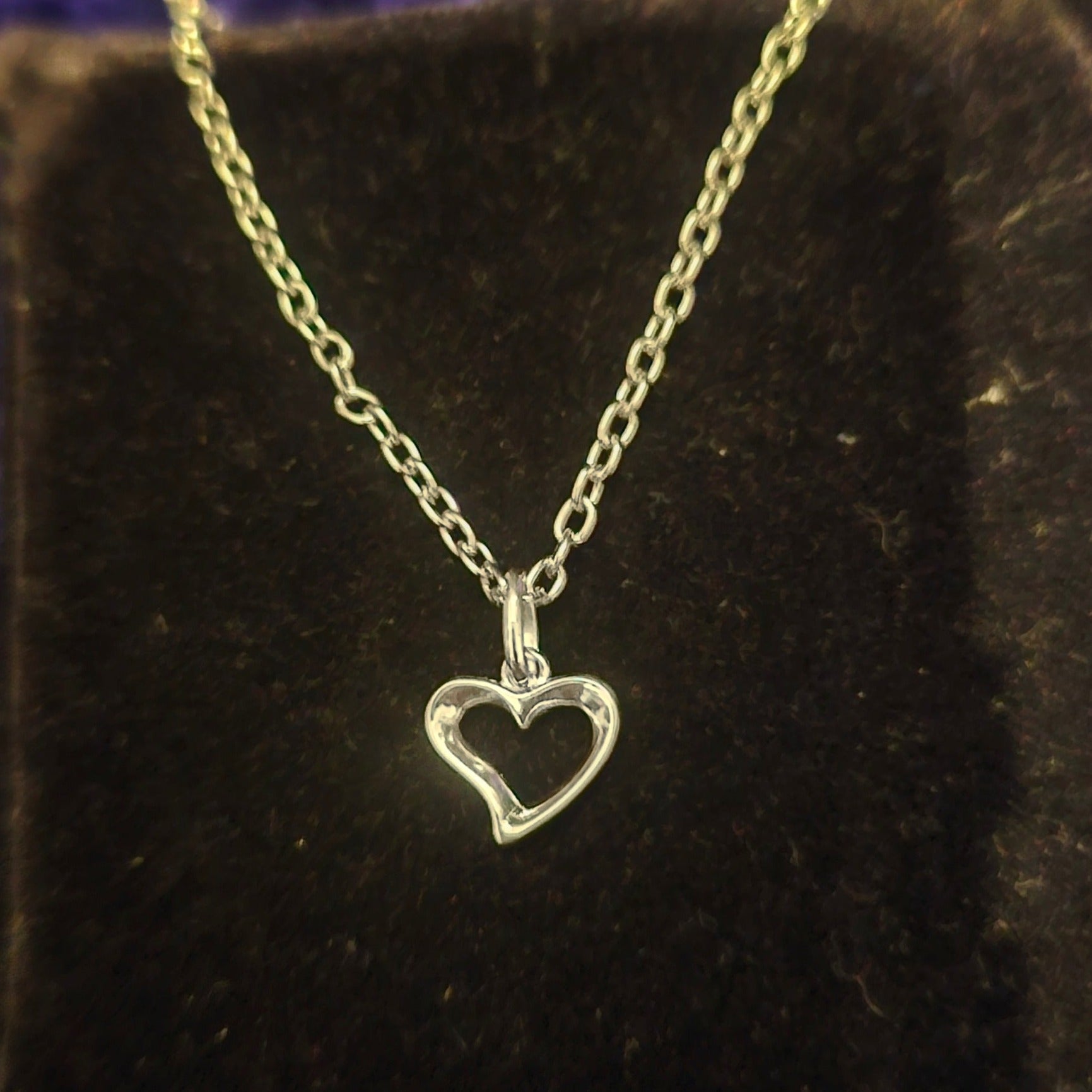 Heart Pendant Necklace 925 Sterling Silver - Pretty Savage Jewellery