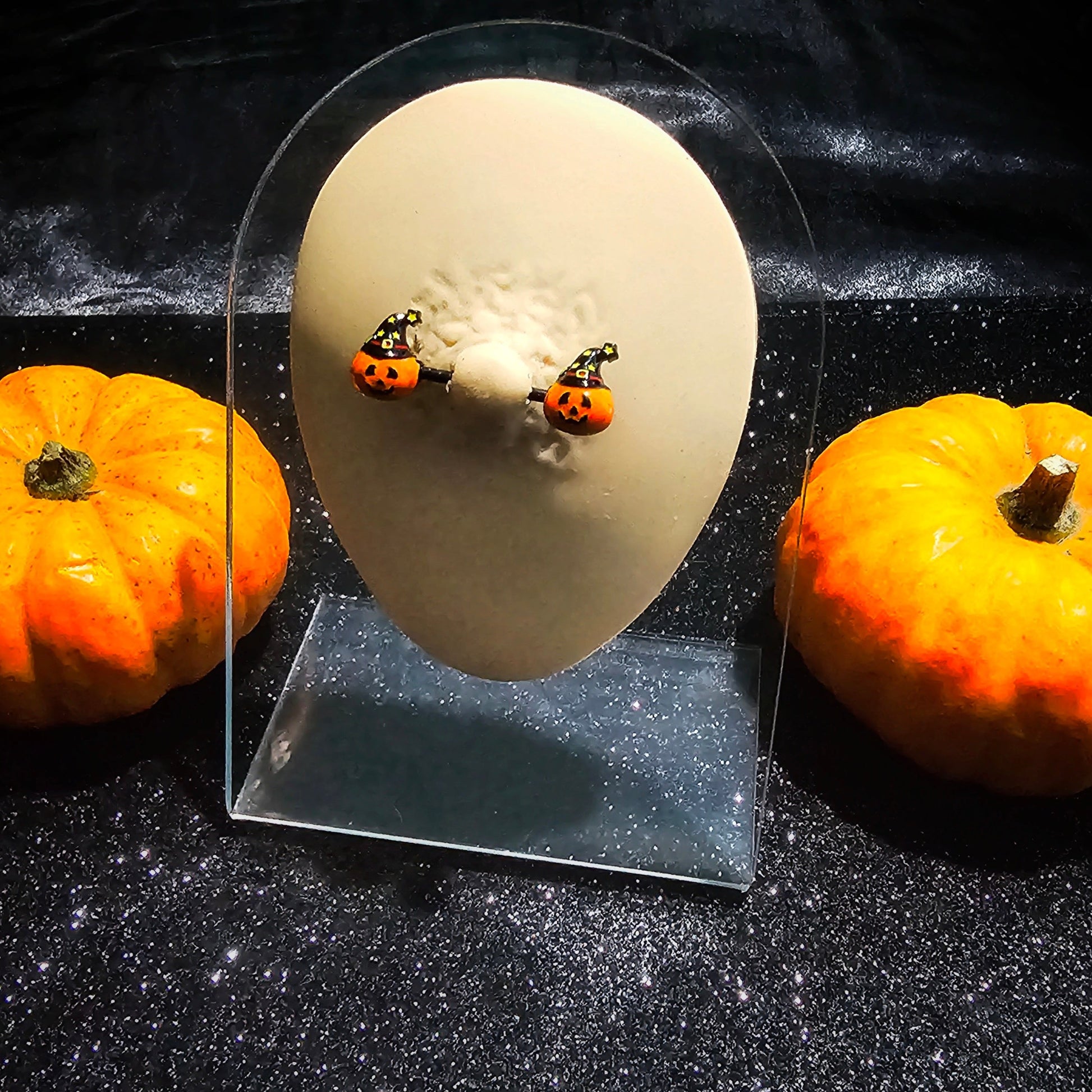 Halloween Pumpkin Nipple bar - Pretty Savage Jewellery