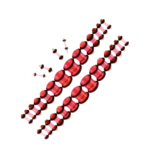 Ohrdehner Plug Kristall Pink