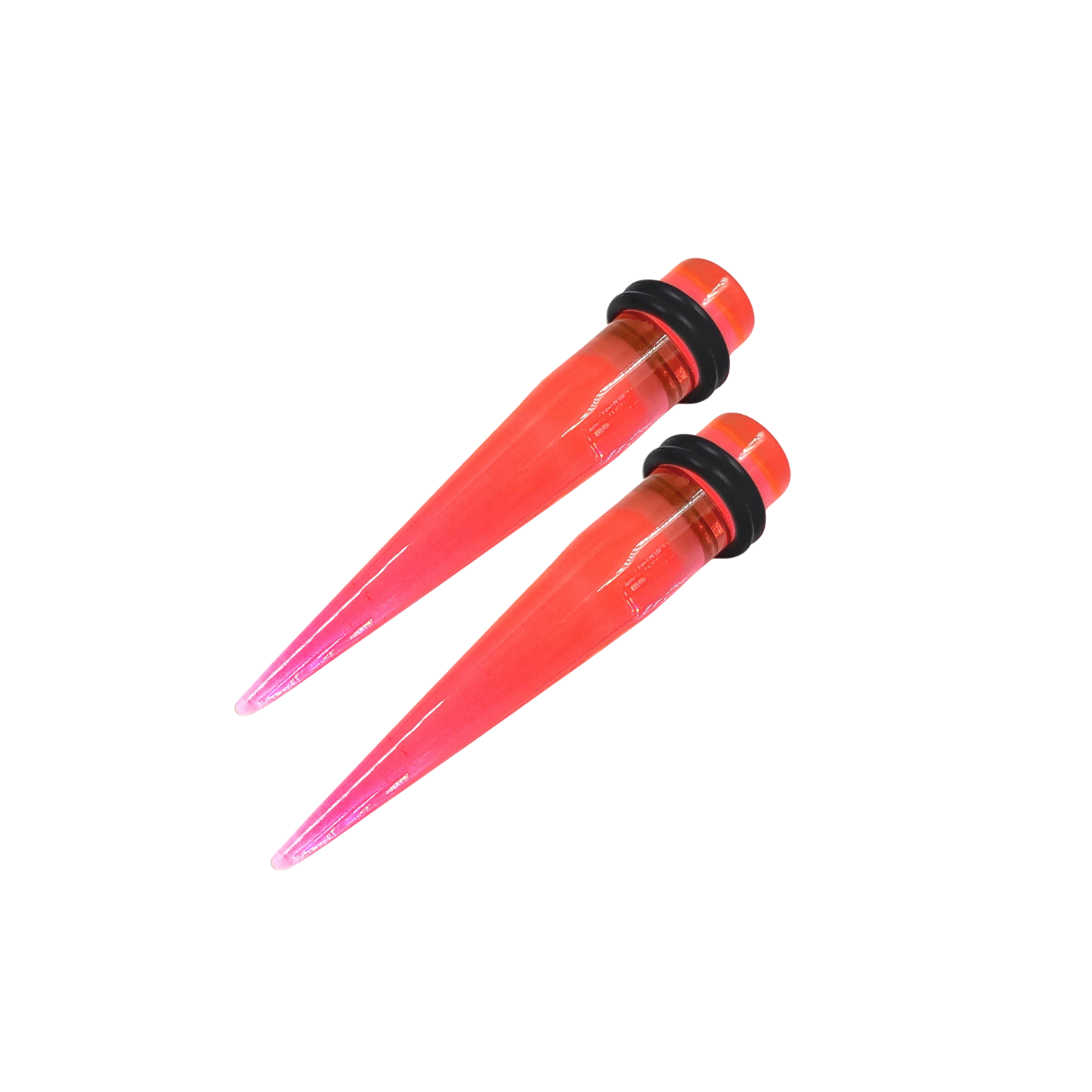 Pink Translucent Acrylic Ear Gauge Taper
