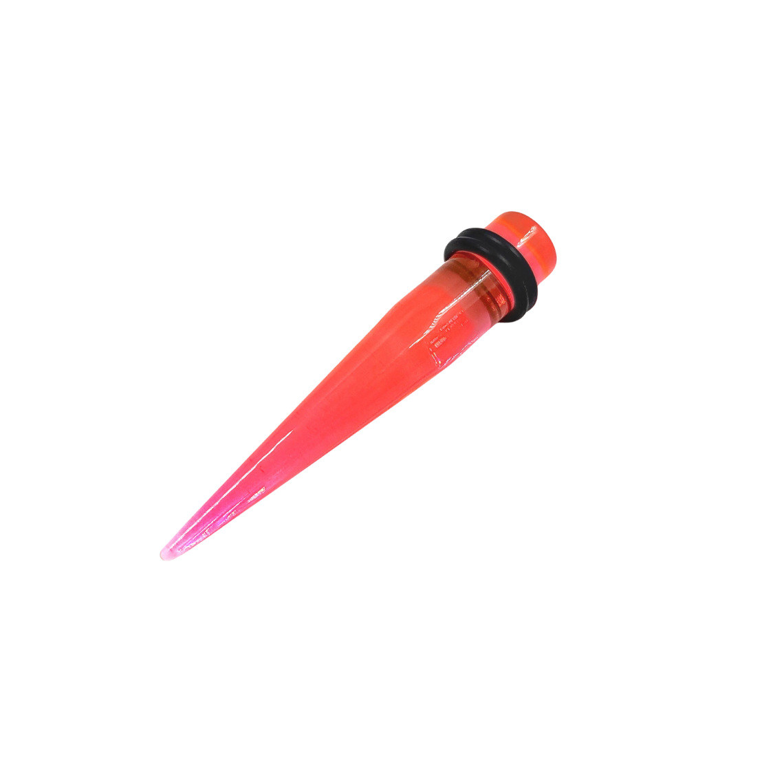 Pink Translucent Acrylic Ear Gauge Taper