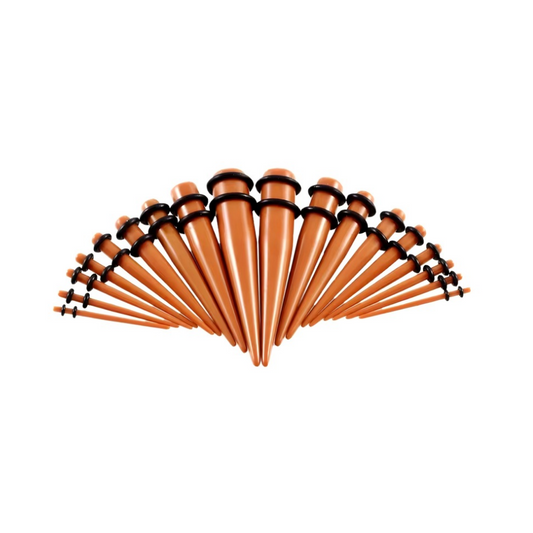 Chocolate Brown Acrylic Ear Taper