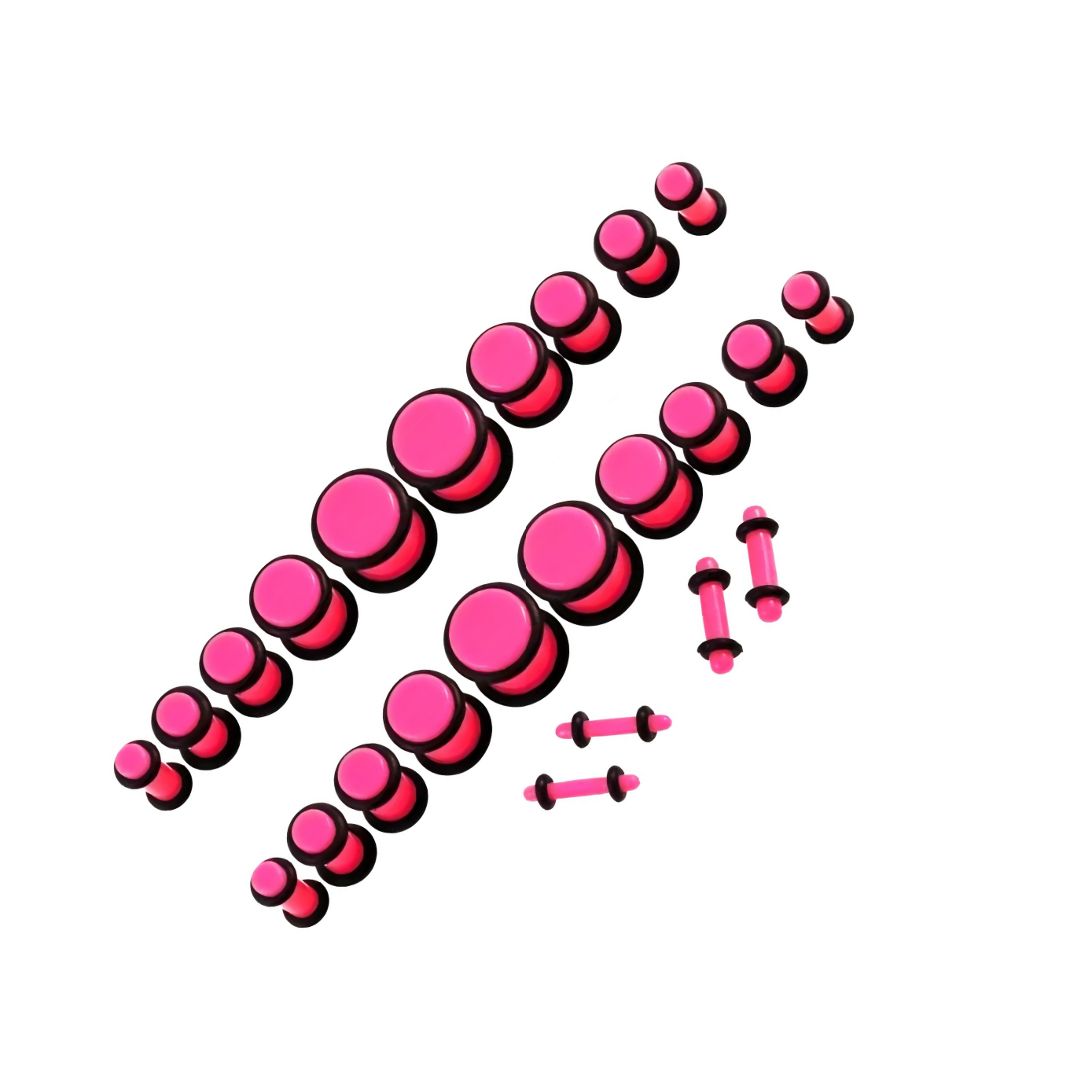 Pink Acrylic Ear Gauge Plug