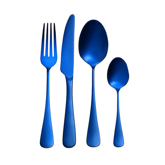 Deep Blue 4pc Stainless Steel Cutlery Set