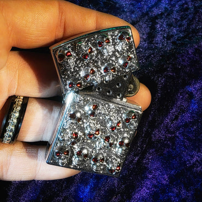 Catacomb Skull Design Flip Lighter