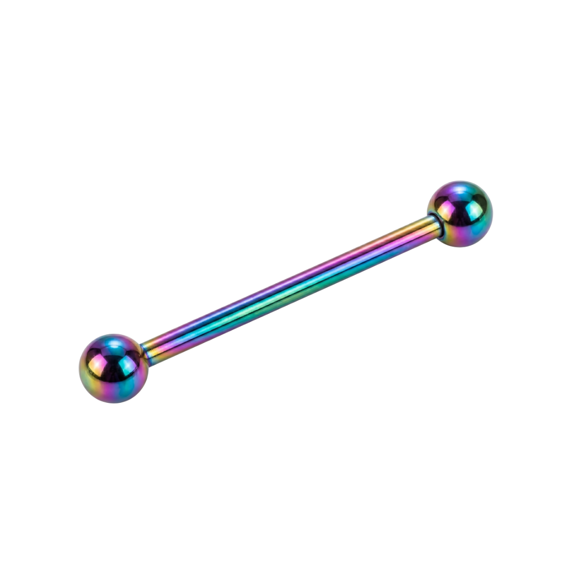 Multicolored barbell on a white background
