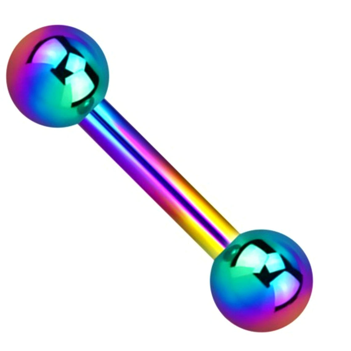 Titanium Iridescent Barbell 1.6mm 14G