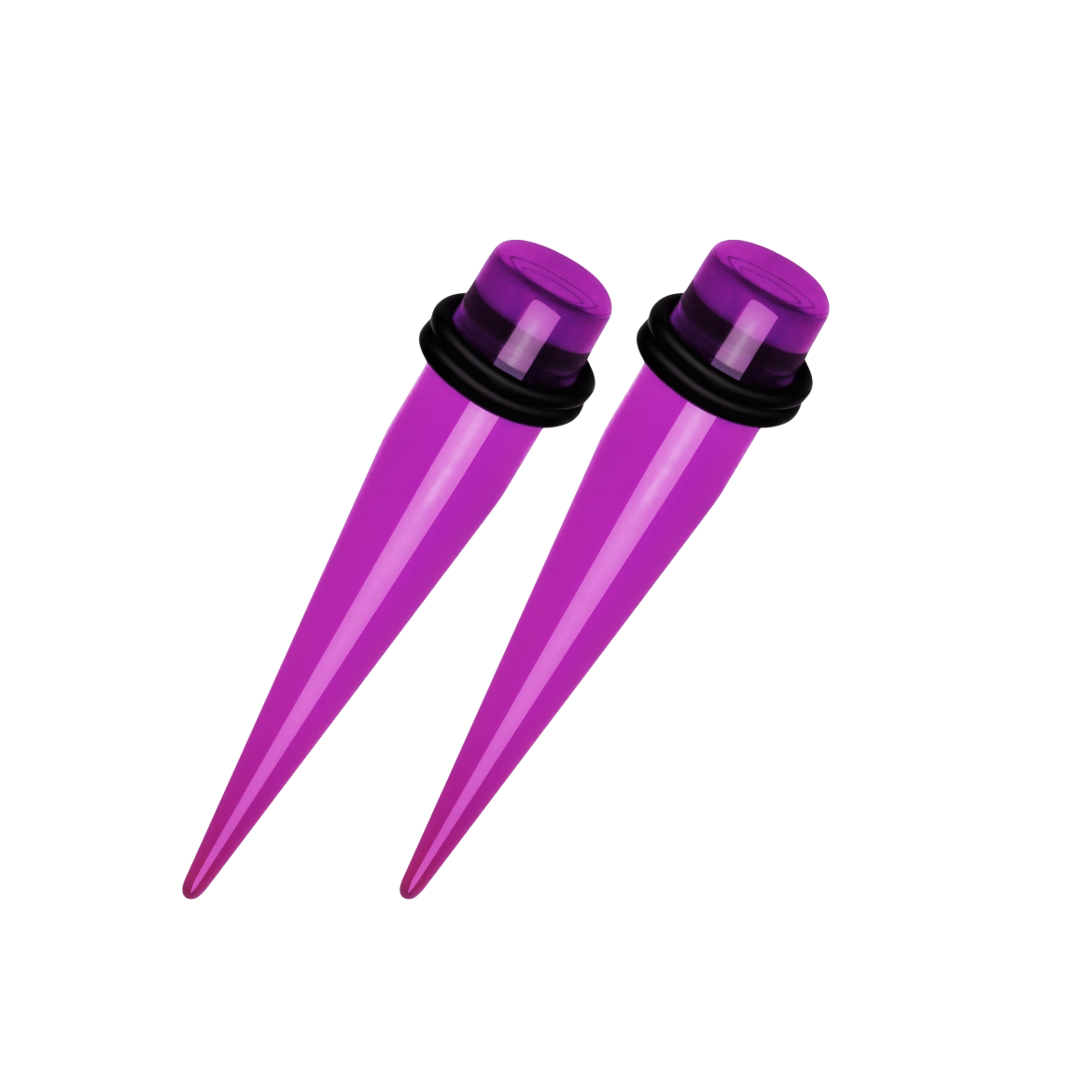 Purple Translucent Acrylic Ear Taper
