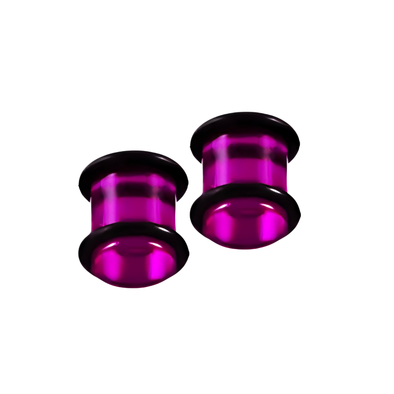 Purple Translucent Acrylic Ear Gauge Plug