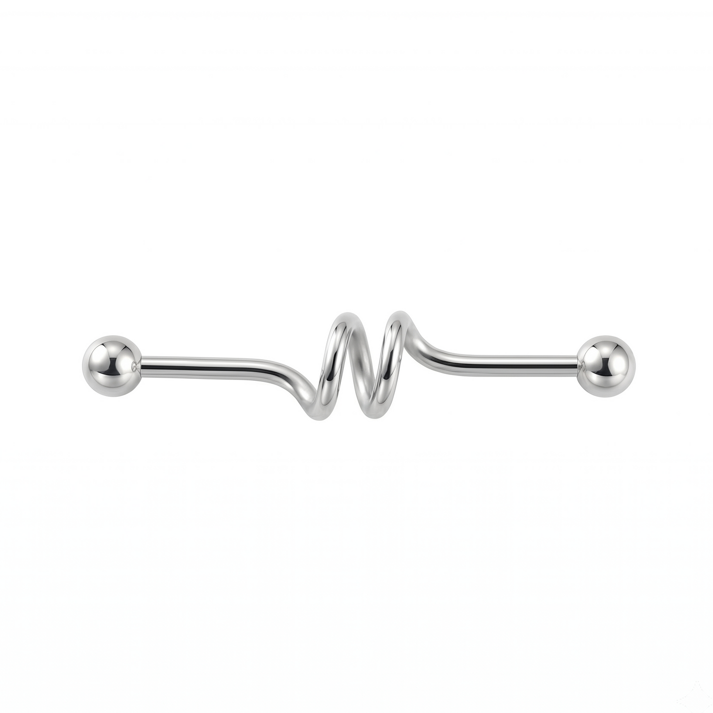 Spiral verdrehtes Industrial Barbell 14G