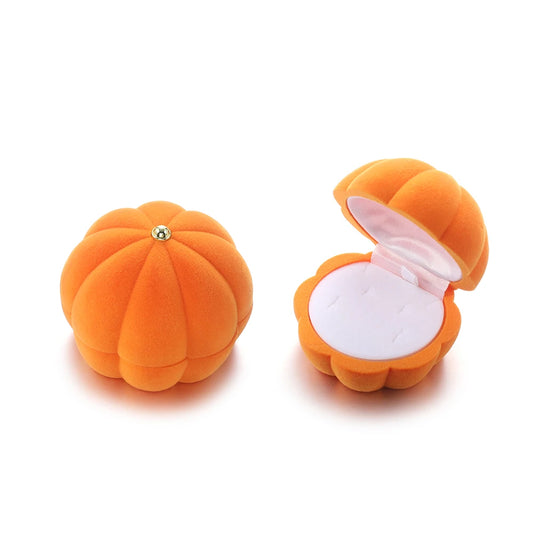 Pumpkin Velvet Ring Box