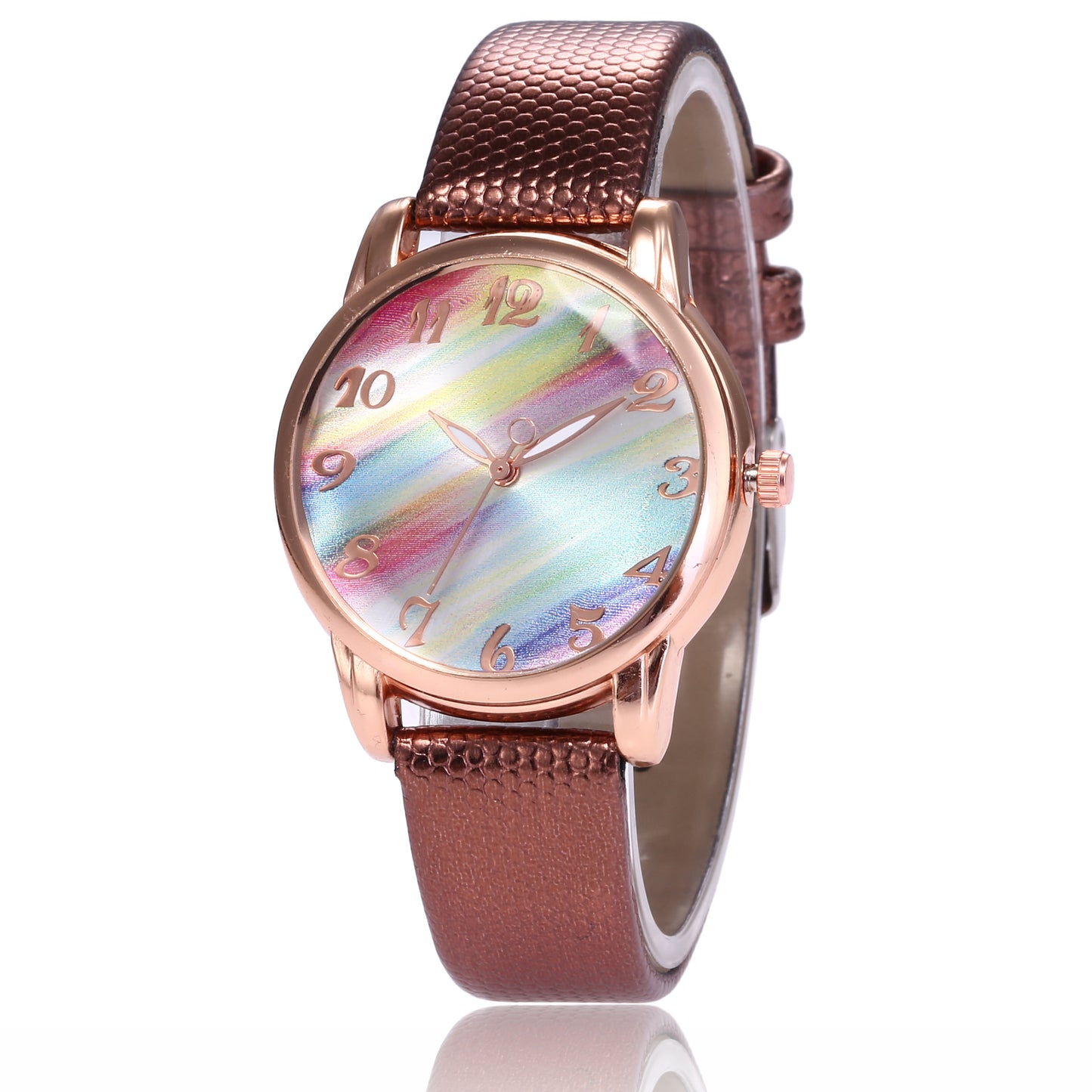 Gradient Colour Buckle Quartz Women's Watch