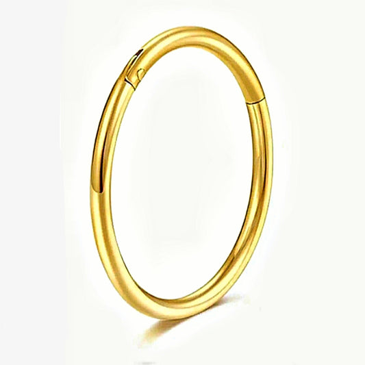 Gold Stainless Steel Clicker Segment Ring - Pretty Savage Jewellery