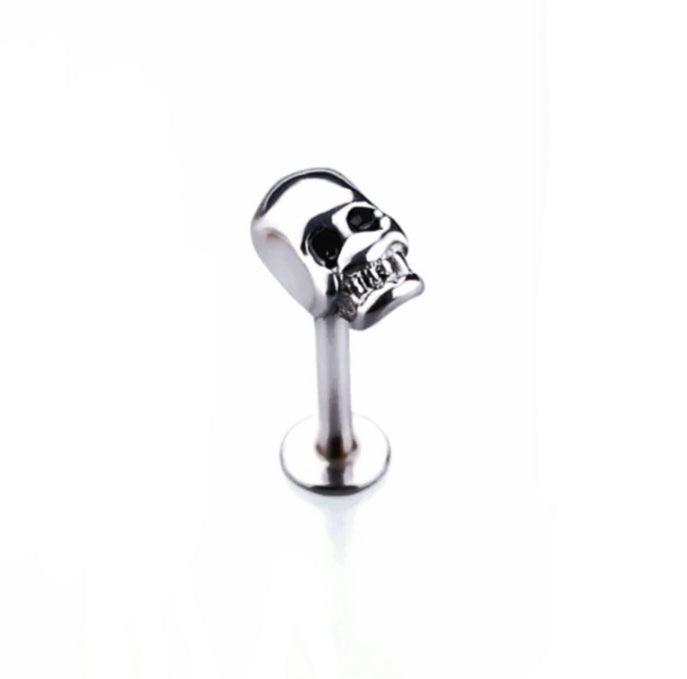 Skull Labret Studs Skull Lip Stud Earring Cartilage Tragus Helix - Pretty Savage Jewellery