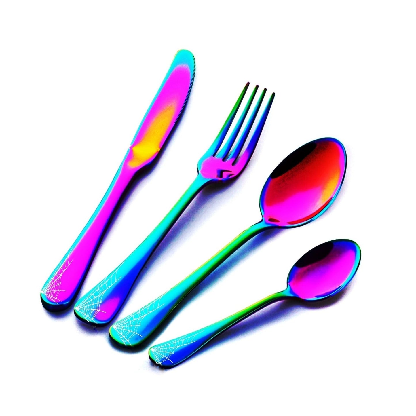 Spider Web 4pc Cutlery Set - Pretty Savage Jewellery