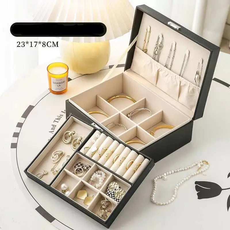 Jewellery Multi-Layer Lockable Storage Box